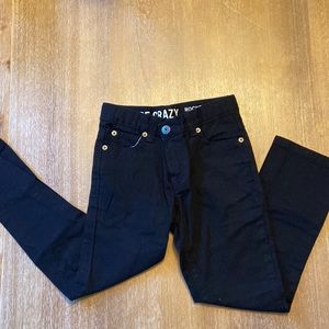Boys size 6 black jeans